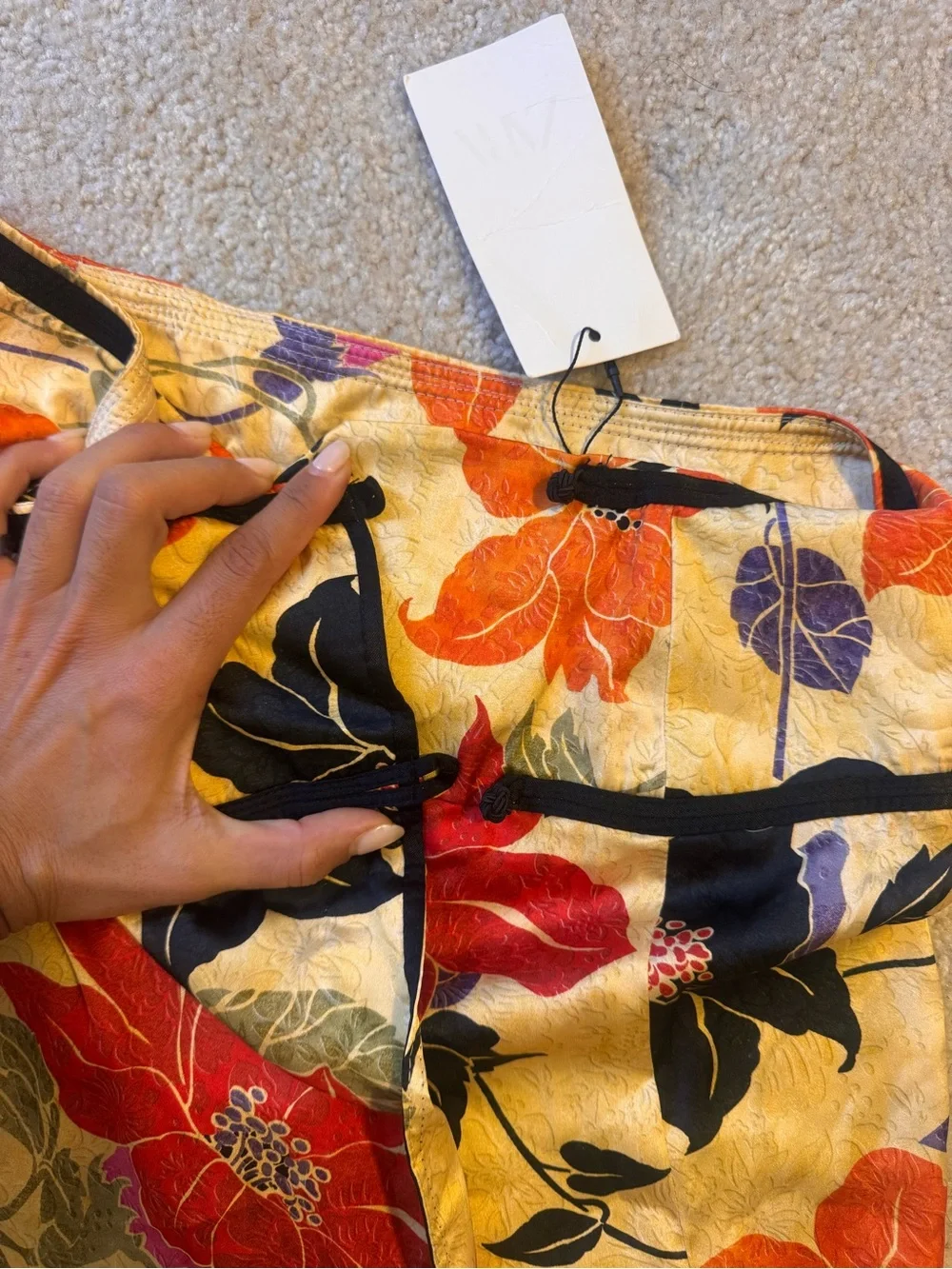 Zara floral midi skirt